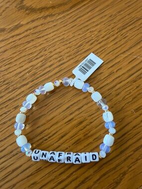 Little Words Project UNAFRAID bracelet -NWT
